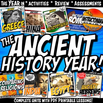 Ancient Civilizations Curriculum World History l Social Studies Activities 6th