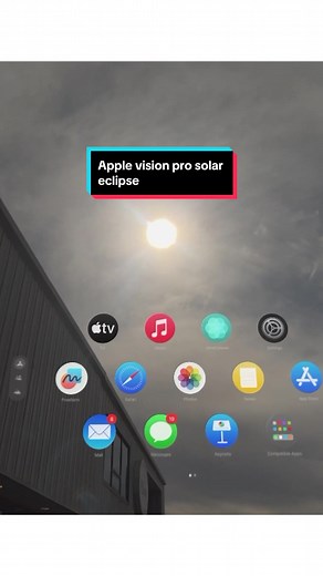Testing Apple Vision Pro During a Solar Eclipse
