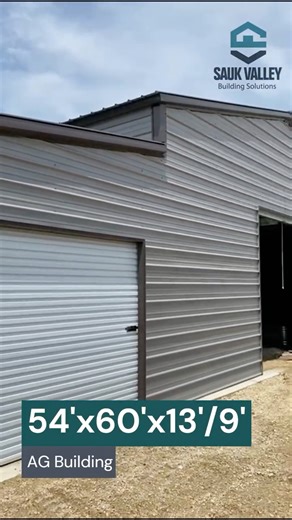 🚜🏠 Check out this stunning metal AG building, designed for all your agricultural needs! Built to last, with customizable options to fit any farm or ranch. 🌾🐄 Ready to upgrade your operation? Contact us today and let’s build something great together! #AgBuilding #FarmLife #QualityConstruction #BuiltToLast | Sauk Valley Building Solutions