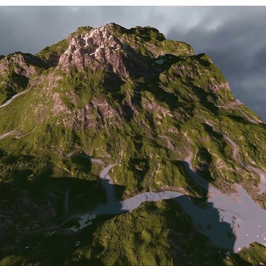 #Shorts OpenGL GPU hydraulic erosion using compute shaders