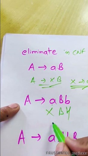 ✍️Make in Chomsky Normal form | super trick 🤫| basic |new variable declare | #toc #cnf #tricks #gate