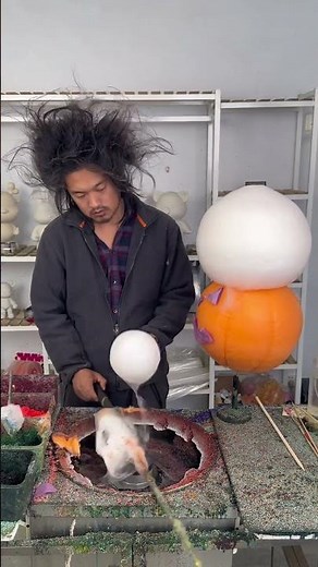Most Satisfying Cotton Candy Creation of 2025! 🍭✨ Color Blast Spin Art