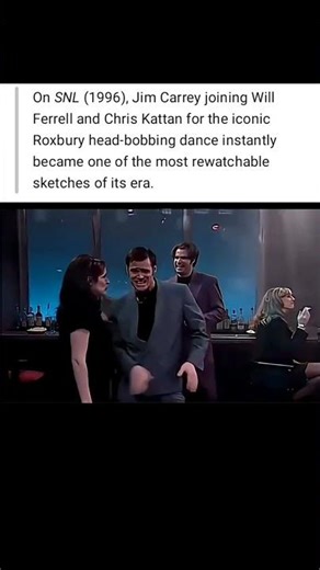 Jim Carrey joined Will and Chris for the iconic head-bobbing Roxbury dance.