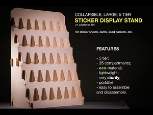 5 tier Sticker Display Stand Assembly Tutorial