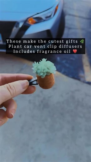🌿 Plant car vent clip diffusers 🌿 We have a few left and they make such a cute, unique Christmas gift 🎄 Each one comes with a fragrance oil included ❤️ Perfect for: • stocking stuffers • teachers • coworkers • anyone who loves plants but forgets to water them 😉 | The Almost Famous gift boutique
