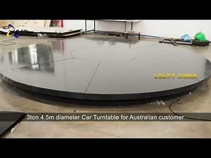 3-Ton 4.5m diameter Car Turntable for Australian customer