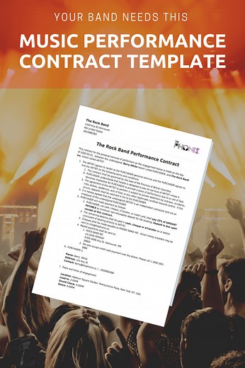 Your Band Needs This Music Performance Contract Template