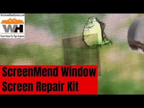 ScreenMend Window Screen Repair Kit, 5" x 7" Charcoal or Silver Patch Kits | Weekend Handyman