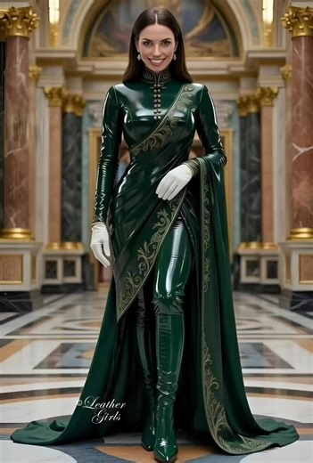 #sari #leather #boots #gloves #fyyyy