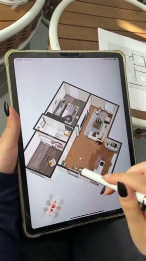 Tried and tested! Generate 3D floor plans withone click. #designplan #3dfloorplan #3drendering