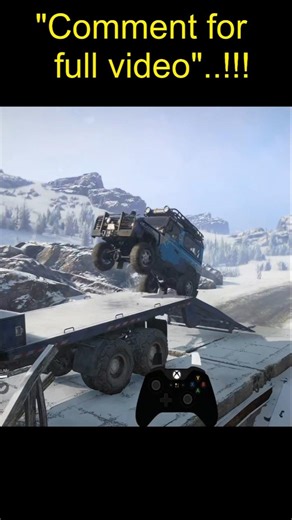 “INSANE TRUCK JUMP 😱 Will It Make It or CRASH? | SnowRunner”#snowrunner #truck #gaming #stunt