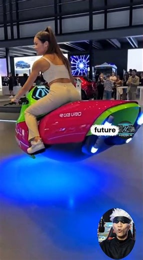 She Rides a Flying jetski 🌊🚀 Future of Surfing! #futuretech #automobile #innovation