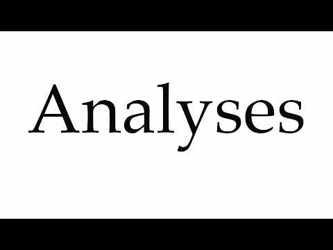 How to Pronounce Analyses