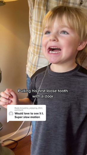 Pulling First Loose Tooth with a Door
