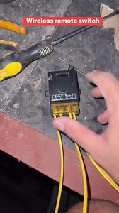 #followerseveryone #viralreelsシ #electricaltutorial #highlightsWireless remote switch installation | Electrical Tutorial