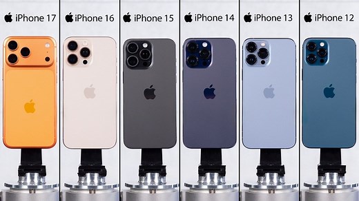 【4K60帧】iPhone 17 vs 16 vs 15 vs 14 vs 13 vs 12 - 速度测试 | 作者：PhoneBuff | 机翻中文