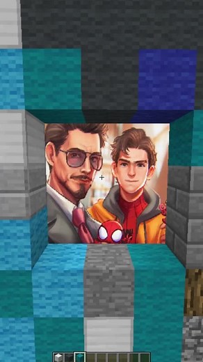 Who is better, iron man or spider man? 😏 #minecraft #marvel #spiderman #ironman