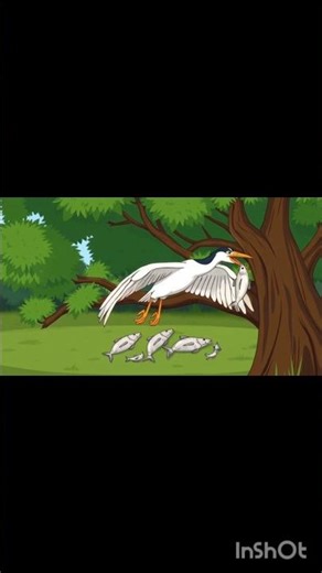 bakula and machli #cartoon #aividio #youtubeshorts 😂😂