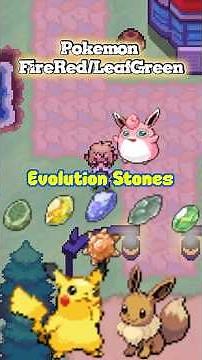 Every Stone Evolution in Pokémon FireRed/LeafGreen #pokemon #pokémonleafgreen #pokemonfirered