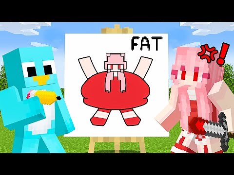 Minecraft SPEED DRAW with Crazy Fan Girl