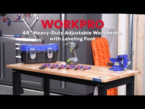 WORKPRO® Tools | Adjustable Garage Workbench