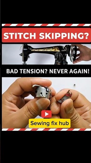 Stop Bobbin Thread Jams! Easy Sewing Machine Fix 🧵✨”#diy #sewing