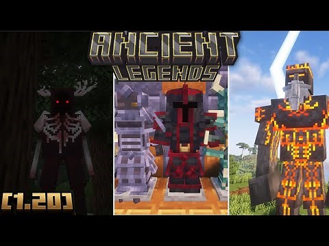 Ancient Legends Mod Showcase (Minecraft 1.20.1) NEW MOBS,BOSSES ARMOR AND DUNGEONS!
