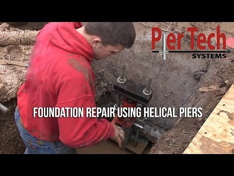 Foundation Repair using Helical Piers