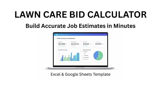 Lawn Care Bid Calculator - Etsy