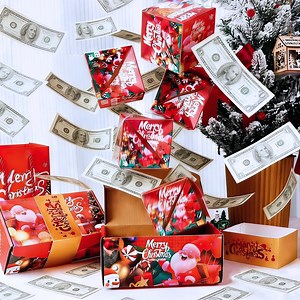 Christmas Surprise Explosion Gift Box,pop-up Money/photo Box,diy Surprise Pop-up Money Box,surprise Cash Gift Box for Kids,surprise Mini Box - Etsy
