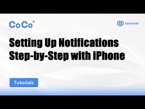 Setting Up Notifications on CoCo BT2 Smartwatch with iPhone - Step-by-Step