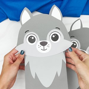 3.4K views · 356 reactions | Encourage pretend play with this wolf puppet! Grab the template on the blog. | Simple Everyday Mom | Facebook