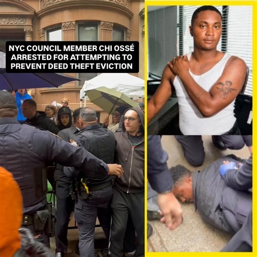 BREAKING: NYC councilman gets tackled by cops for blocking a lawful eviction over alleged deed theft in Bed-Stuy.Listen up, patriots. This is classic big government grandstanding in deep blue NYC. Council Member Chi Ossé decided to play hero and physically intervene to stop police from carrying out a court-ordered eviction tied to a disputed property in Bed-Stuy. Cops did their job and took him down. Deed theft scams are a real problem that prey on homeowners, but the fix isn't politicians grand