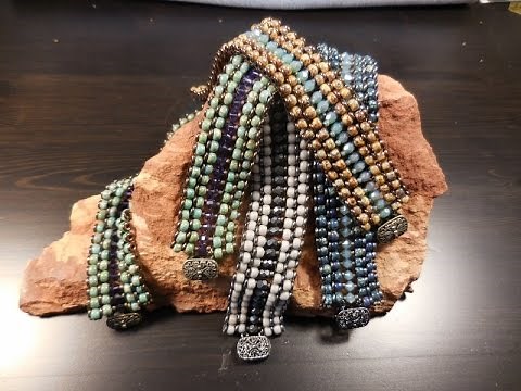 Peyote & Square Stitch Bracelet