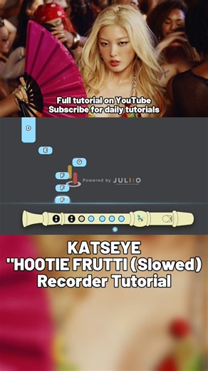 How to play katseye on recorder #katseye #recorder