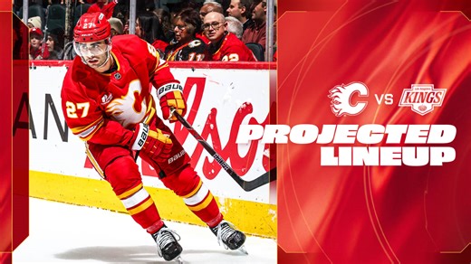 Projected Lineup - Flames vs. Kings