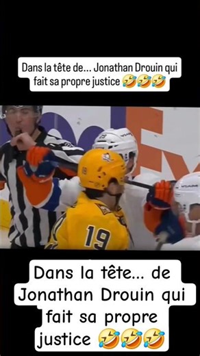 In the mind... of Jonathan Drouin who takes justice into his own hands 🤣🤣🤣 #nhl #hockey #nhl