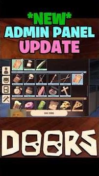 *NEW* Roblox DOORS Admin Panel Update Coming Soon!