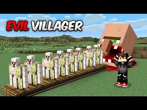 Why this EVIL VILLAGER HEAD EATING ALL GOLEMS in Minecraft?