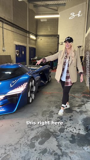 A hydrogen powered hypercar with the World's first cosmic dust headlights❤️‍🔥 @alpinecars #alpenglow #hydrogencar #alpine #conceptcar #foryou