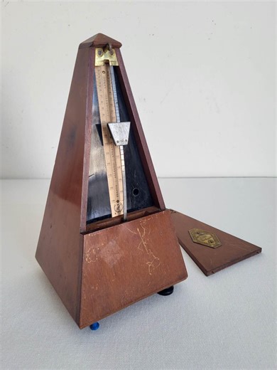 Antique French Maelzel Metronome, Paris, C.1900 – Working Mechanical Metronome With Key, Wooden Case - Etsy Canada