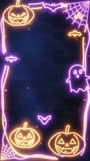 Neon Haunting – free vertical video loop #shorts