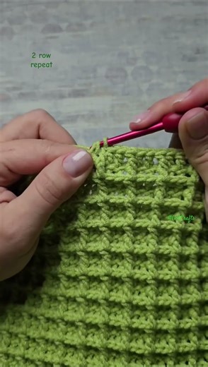 Waffle Stitch 2 Row Repeat Crochet Pattern | Crochet Blanket #crochettutorial #easycrochet #knitting
