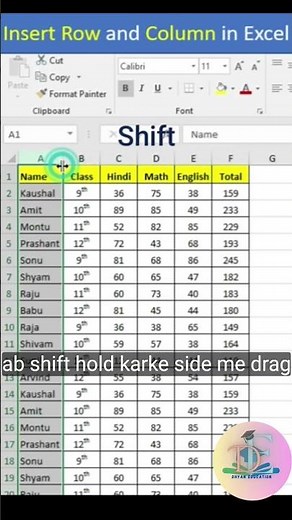 Excel’s row column add tricks 😲 #excel #excelshortcuts #viral #shorts #ytshorts #spreadsheets #xhtml