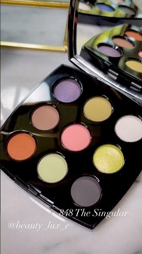 Swatches of Chanel Les 9 Ombres High Intensity Eyeshadow Palettes.