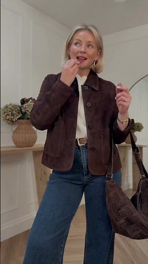 Two ways to style a brown suede jacket ✨ outfits from ‪@mintvelvet‬