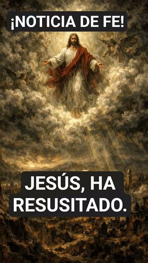 Jesús ha resusitado, cuando grande es Él.#jesús#dios#fe#resurrección#semnasanta