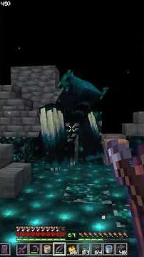 KILL WARDEN easily in hardcore #minecraft #minecraftmemes #fyp #minecrafttutorial #warden