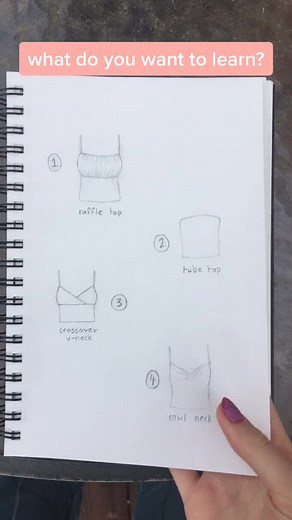 DIY Clothing: Sewing Tutorial Drawing Sketch