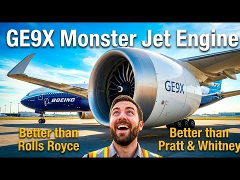 GE9X Explained: Why GE Built a Monster Jet Engine Bigger than Boeing 737